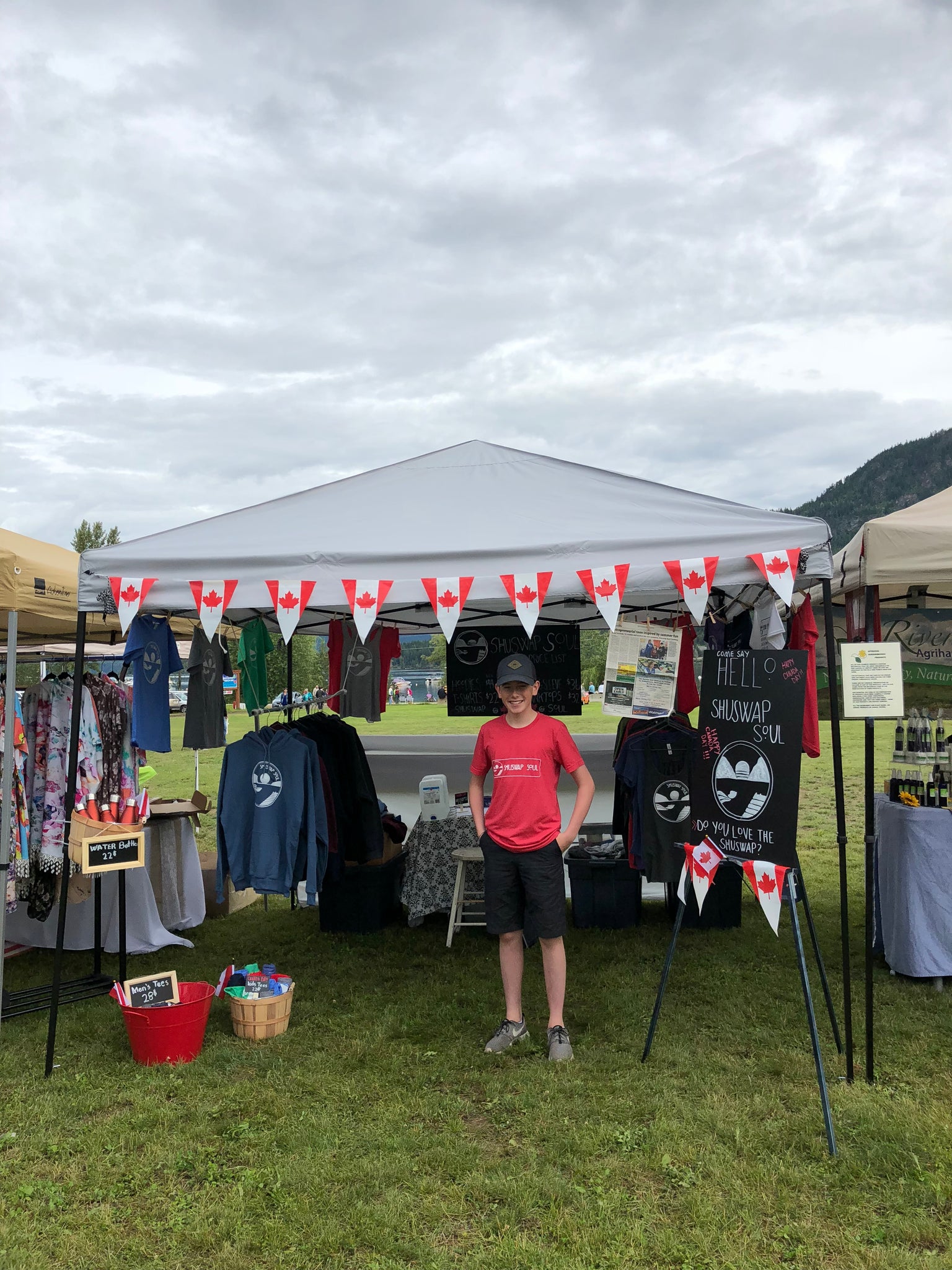 Canada Day market and meeting so many Shuswap lovers