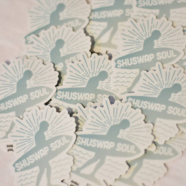 Shuswap Surfer Sticker